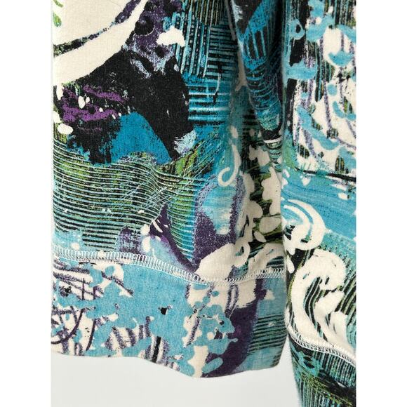 Chico's Additions Jacket Full Zip Size Large Stretch‎ Lightweight with Pockets - Picture 8 of 11